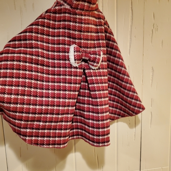 Sergent Major size 110 4/5 cape Poncho coat plaid - Picture 3 of 7